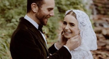 Mariage de Lily Collins : d’où vient la robe de mariée de la star d’Emily in Paris ?